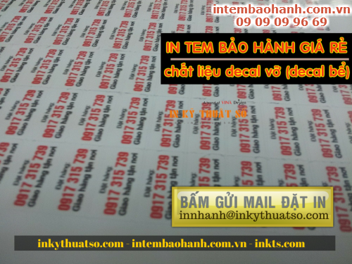 Gui mail in tem bao hanh lay nhanh tu Cong ty TNHH In Ky Thuat So - Digital Printing 