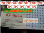 In tem bảo hành điện thoại giá rẻ tại TPHCM