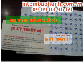 In tem bảo hành điện thoại giá rẻ tại TPHCM
